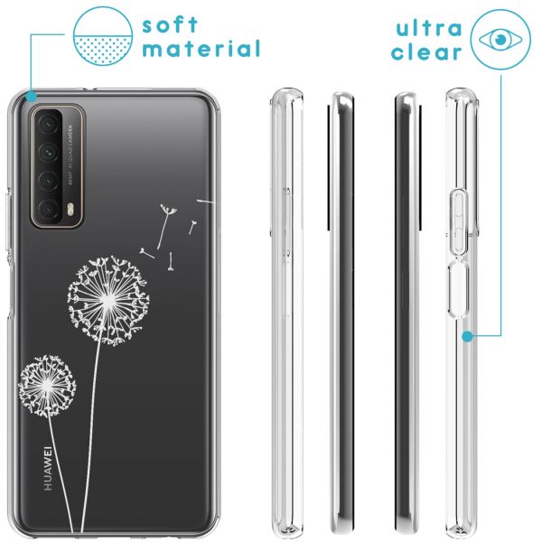 imoshion Design hoesje Huawei P Smart (2021) - Paardenbloem - Wit