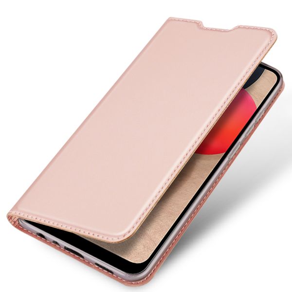 Dux Ducis Slim Softcase Bookcase Samsung Galaxy A02s - Rosé Goud