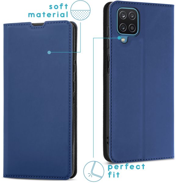 imoshion Slim Folio Bookcase Samsung Galaxy A12 - Donkerblauw
