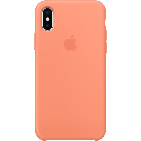 Apple Silicone Backcover iPhone X - Peach