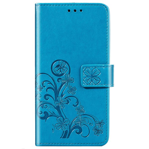 Klavertje Bloemen Bookcase Xiaomi Redmi 8 - Turquoise