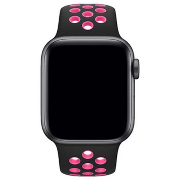 Apple Nike Sport Band Apple Watch Series 1-9 / SE - 38/40/41 mm - Black / Pink Blast