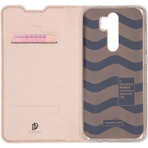 Dux Ducis Slim Softcase Bookcase Xiaomi Redmi Note 8 Pro - Rosé Goud