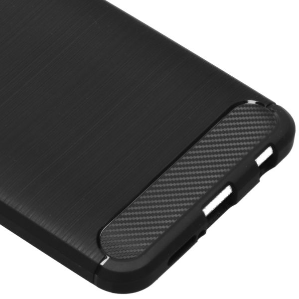 Brushed Backcover Xiaomi Redmi Note 9 Pro / 9S - Zwart