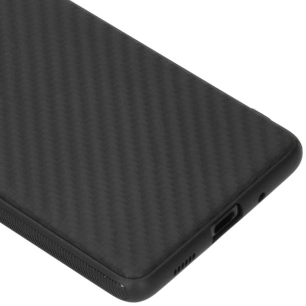 Carbon Softcase Backcover Samsung Galaxy S20 FE - Zwart