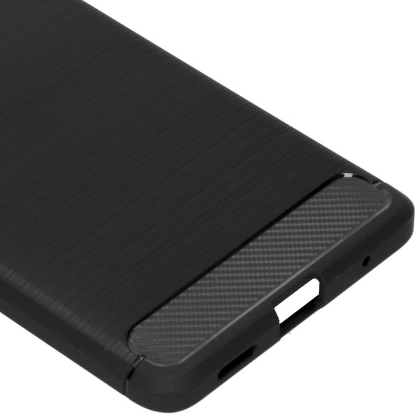 Brushed Backcover Xiaomi Redmi Note 10 Pro - Zwart