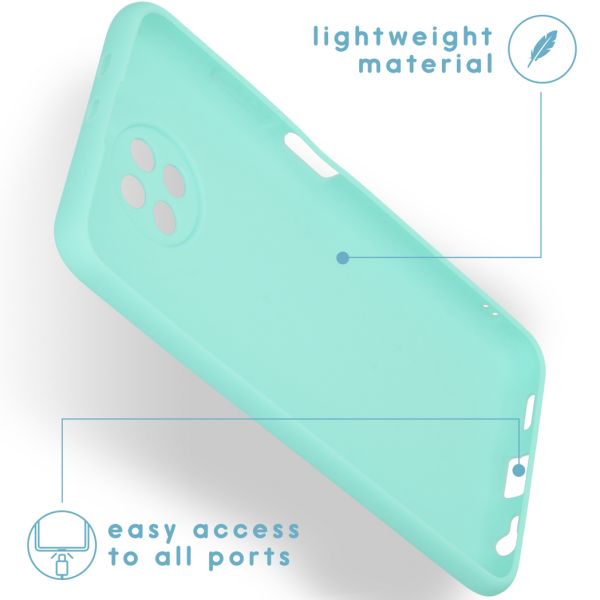 imoshion Color Backcover Xiaomi Redmi Note 9T (5G) - Mintgroen