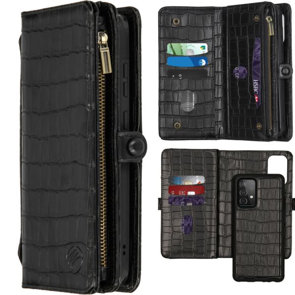 imoshion 2-in-1 Wallet Bookcase Samsung Galaxy A52(s) (5G/4G) - Black Croco