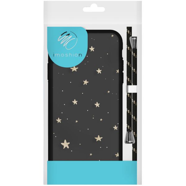 Imoshion Design Hoesje Met Koord Samsung Galaxy A52s 5g4g Sterren Zwart Goud 3296