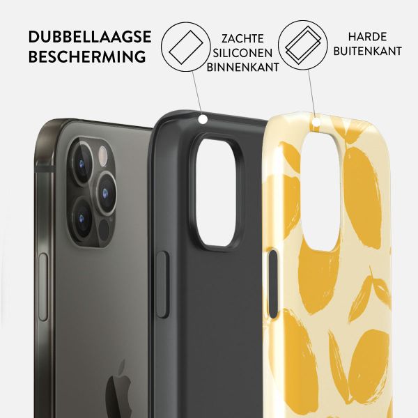 Burga Tough Backcover iPhone 12 (Pro) - Lemon Tart