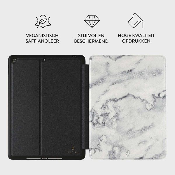 Burga Tablet Case iPad 9 (2021) 10.2 inch / iPad 8 (2020) 10.2 inch / iPad 7 (2019) 10.2 inch - White Winter