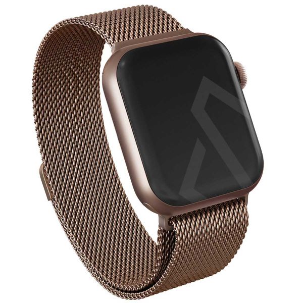 Burga Milanees bandje Apple Watch Series 1-10 / SE / Ultra (2) - 42/44/45/46/49 mm - Rosé Goud