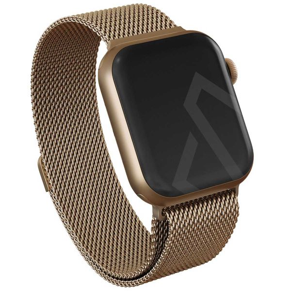 Burga Milanees bandje Apple Watch Series 1-10 / SE / Ultra (2) - 42/44/45/46/49 mm - Goud