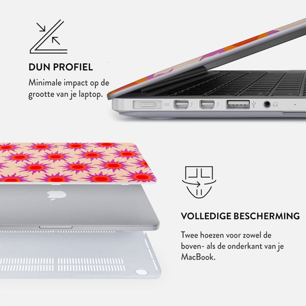 Burga Hardshell Cover MacBook Pro 13 inch (2020 / 2022) - A2289 / A2251 / A2338 - Sunset Glow