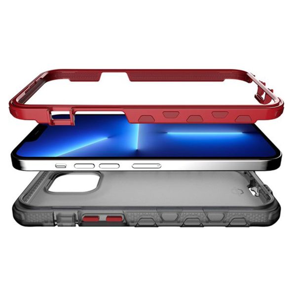 Itskins Supreme Frost Backcover iPhone 13 Pro - Rood