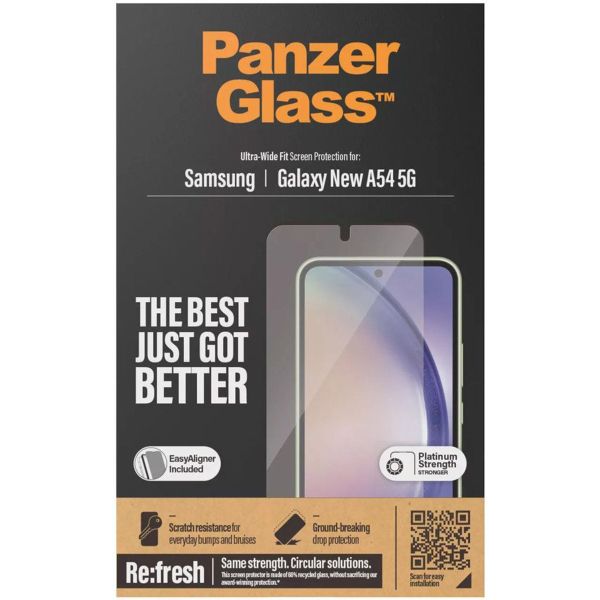 PanzerGlass Refresh Ultra-Wide Fit Anti-Bacterial Screenprotector Samsung Galaxy A55