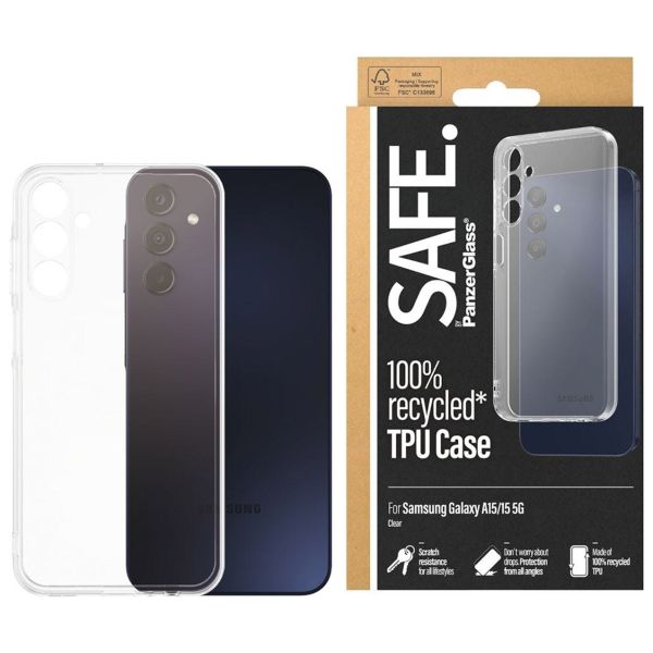 PanzerGlass SAFE TPU Clear Case Galaxy A15 (5G/4G) - Transparant