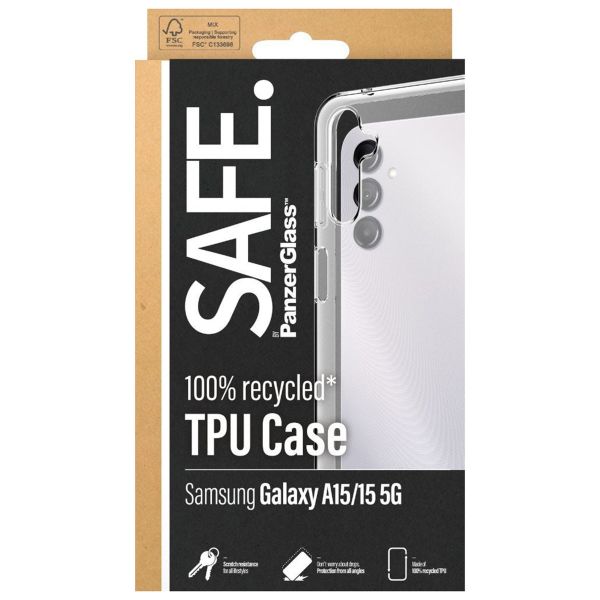 PanzerGlass SAFE TPU Clear Case Galaxy A15 (5G/4G) - Transparant