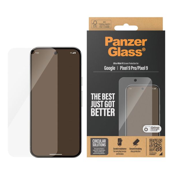 PanzerGlass Ultra-Wide Fit Anti-Bacterial Screenprotector Google Pixel 9