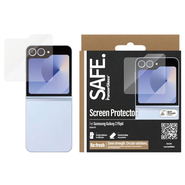 PanzerGlass SAFE Ultra-Wide Fit Screenprotector Samsung Galaxy Z Flip 6