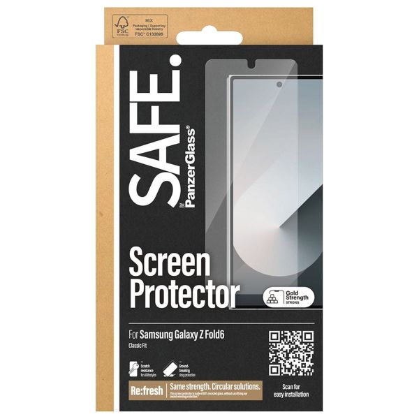 PanzerGlass SAFE Ultra-Wide Fit Screenprotector Samsung Galaxy Z Fold 6