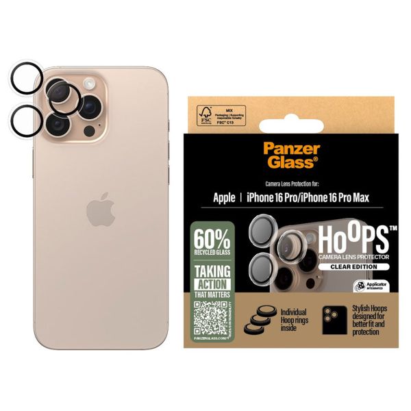 PanzerGlass Camera Protector Hoop Optic Rings iPhone 16 Pro / 16 Pro Max