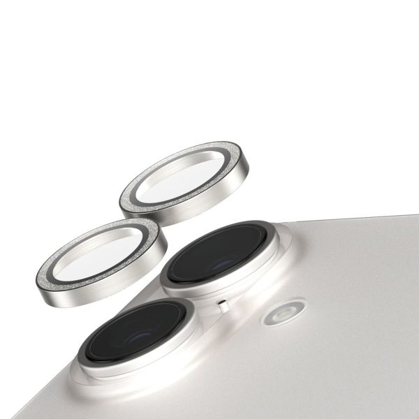 PanzerGlass SAFE Camera Lens Protector iPhone 16 / 16 Plus - Glitter Silver