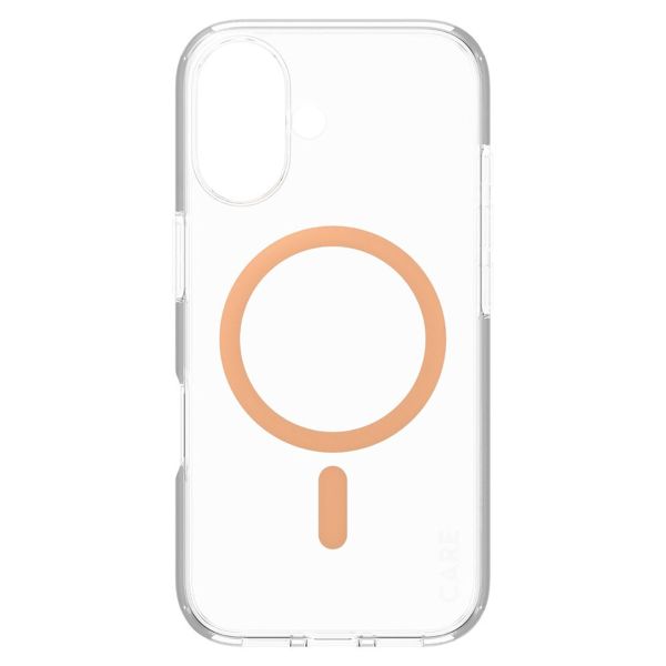 PanzerGlass CARE Urban Combat Case MagSafe iPhone 16 - Transparant / Peach