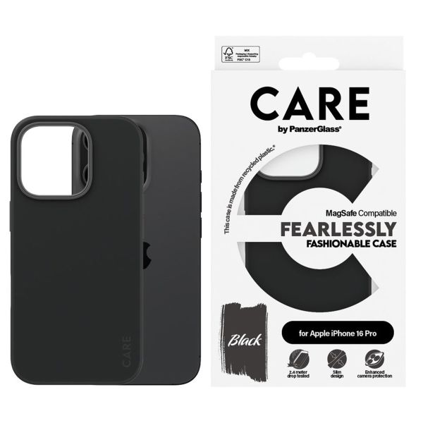 PanzerGlass CARE Fashion Backcover MagSafe iPhone 16 Pro - Zwart