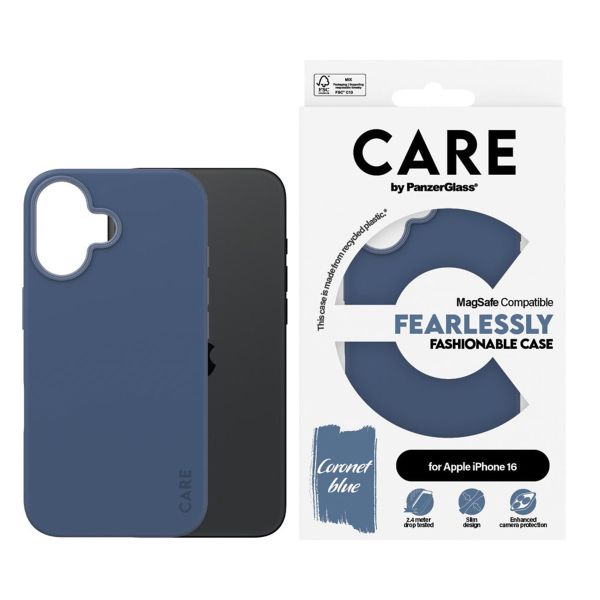 PanzerGlass CARE Fashion Backcover MagSafe iPhone 16 - Blauw