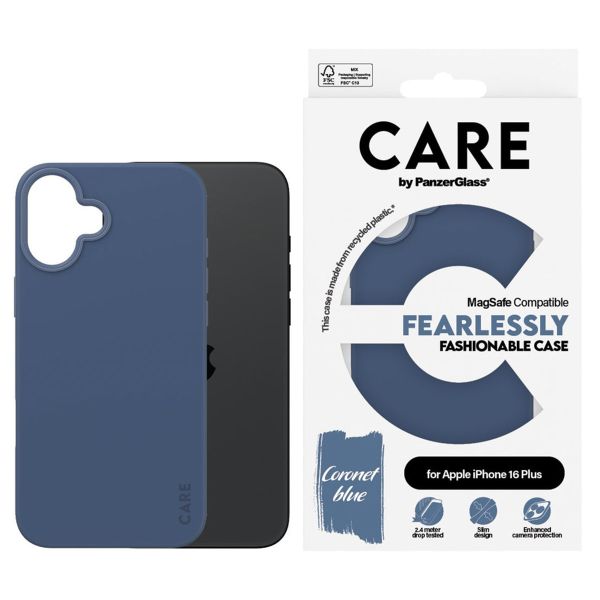 PanzerGlass CARE Fashion Backcover MagSafe iPhone 16 Plus - Blauw