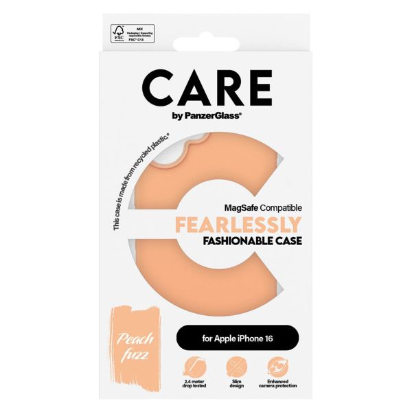 PanzerGlass CARE Fashion Backcover MagSafe iPhone 16 - Peachy