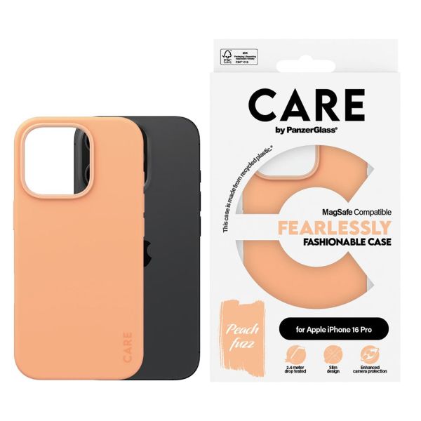 PanzerGlass CARE Fashion Backcover MagSafe iPhone 16 Pro - Peachy