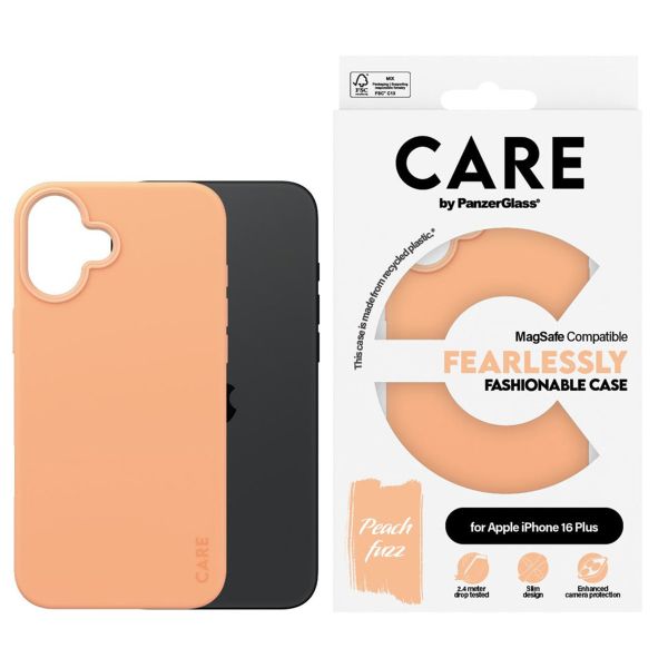 PanzerGlass CARE Fashion Backcover MagSafe iPhone 16 Plus - Peachy