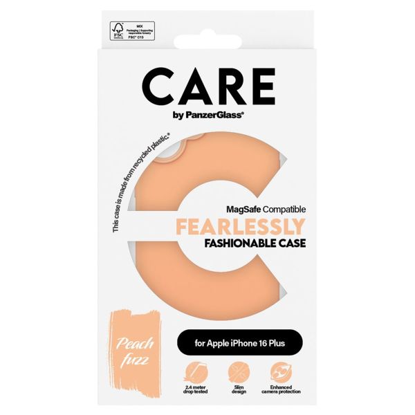 PanzerGlass CARE Fashion Backcover MagSafe iPhone 16 Plus - Peachy