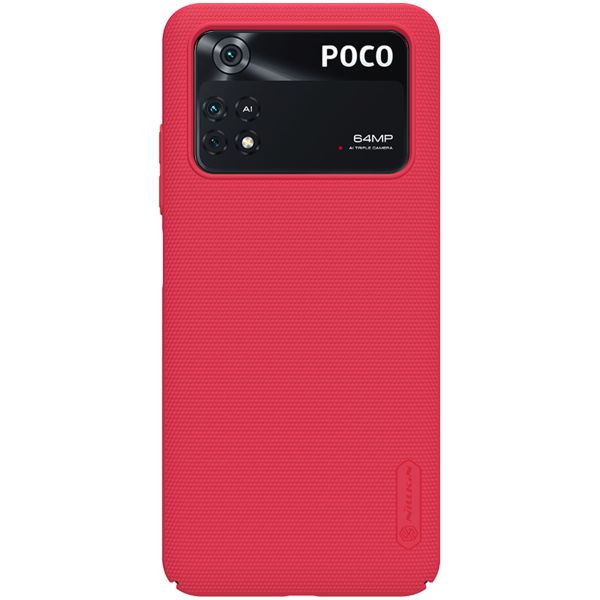 Nillkin Super Frosted Shield Case Xiaomi Poco M4 Pro 5G - Rood