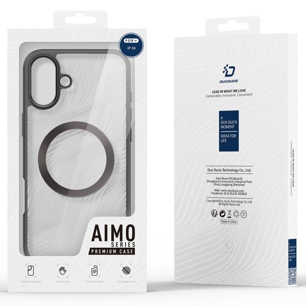 Dux Ducis Aimo Backcover met MagSafe iPhone 16 - Transparant