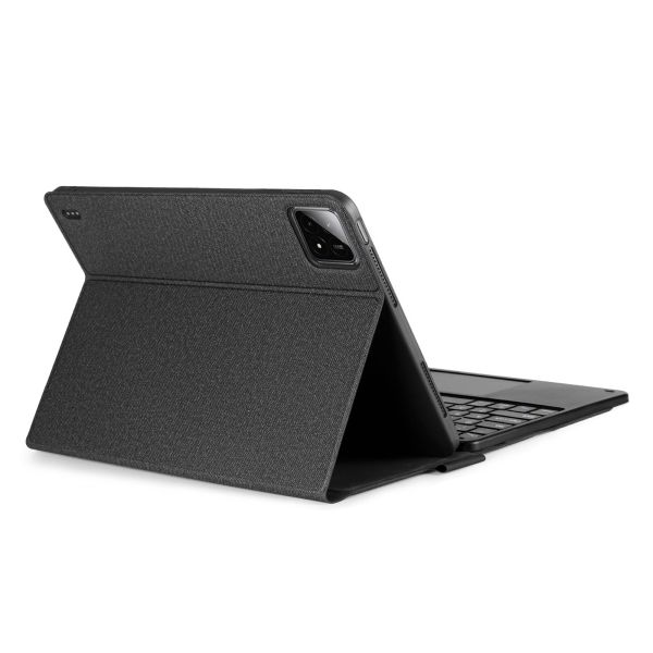 Dux Ducis QWERTY Bluetooth Keyboard Bookcase Xiaomi Pad 6S Pro 12.4 - Zwart