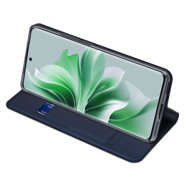 Dux Ducis Slim Softcase Bookcase Oppo Reno 11 - Donkerblauw