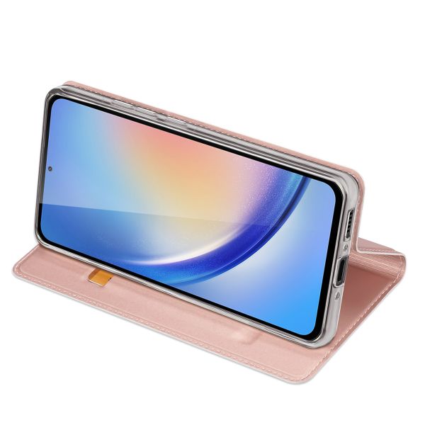 Dux Ducis Slim Softcase Bookcase Samsung Galaxy A35 - Rosé Goud