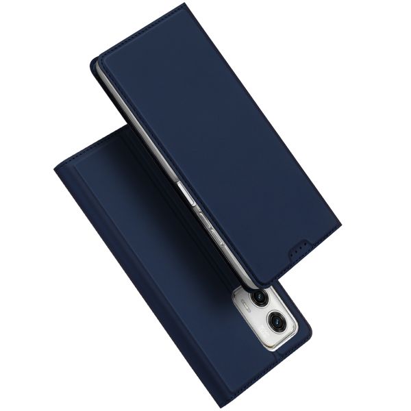 Dux Ducis Slim Softcase Bookcase Motorola Moto G73 - Donkerblauw