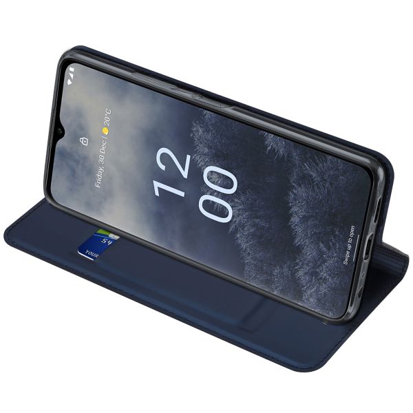 Dux Ducis Slim Softcase Bookcase Nokia G60 - Donkerblauw