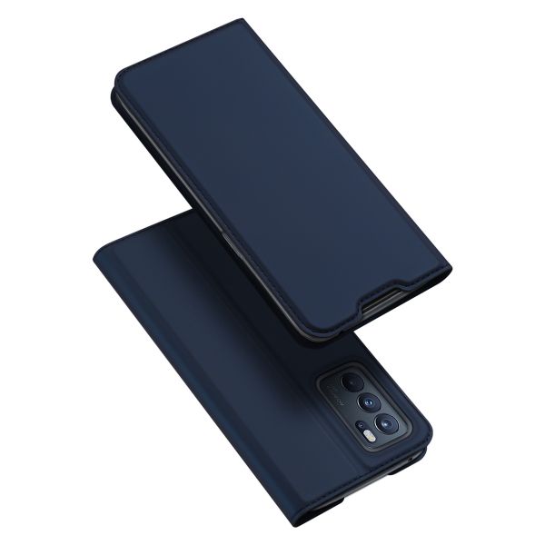 Dux Ducis Slim Softcase Bookcase Oppo Reno 6 Pro 5G - Donkerblauw