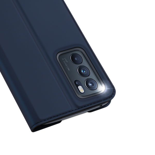 Dux Ducis Slim Softcase Bookcase Oppo Reno 6 Pro 5G - Donkerblauw