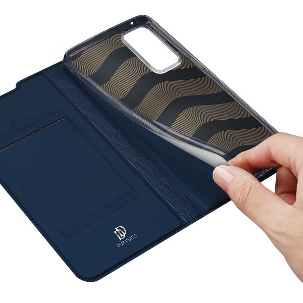 Dux Ducis Slim Softcase Bookcase Oppo Reno 6 Pro 5G - Donkerblauw