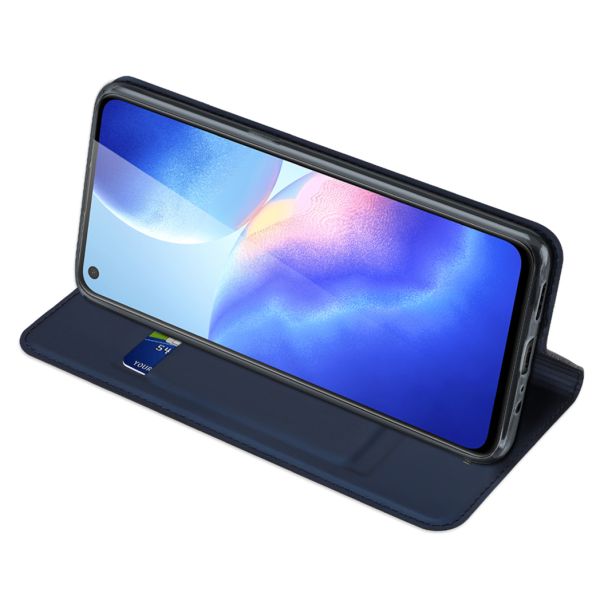 Dux Ducis Slim Softcase Bookcase Oppo Find X3 Lite - Donkerblauw