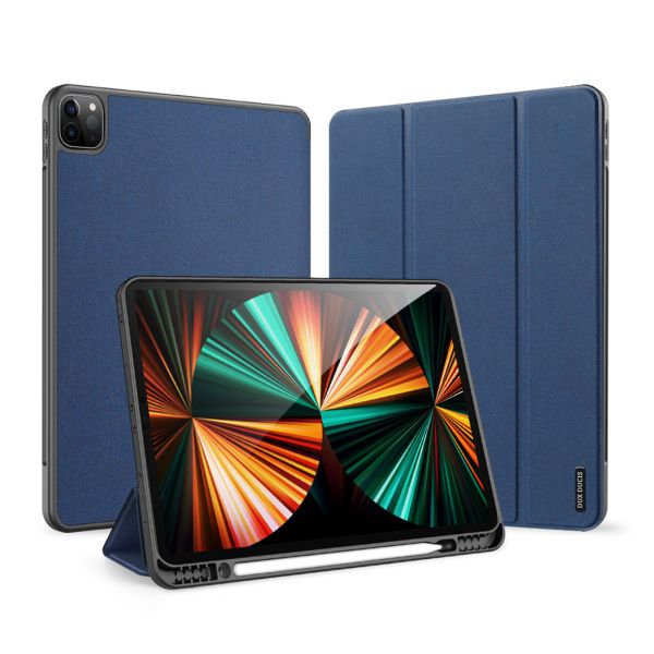 Dux Ducis Domo Bookcase iPad Pro 12.9 (2022) / Pro 12.9 (2021) / Pro 12.9 (2020) - Donkerblauw