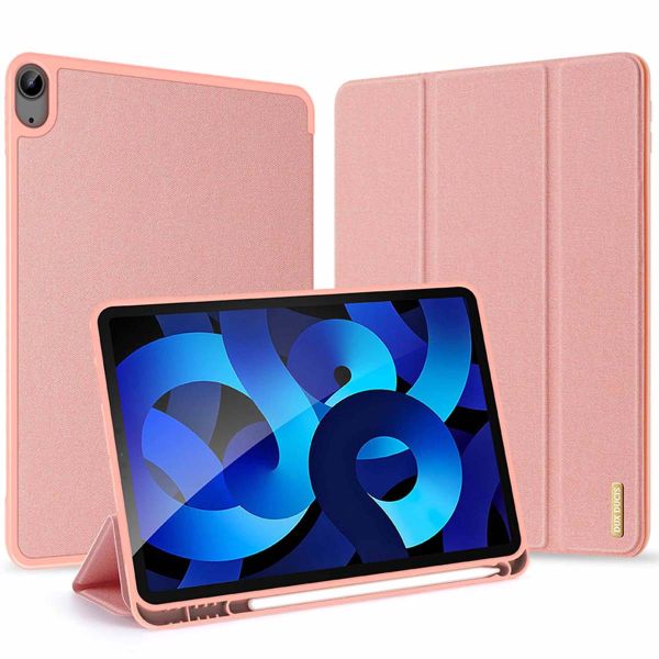 Dux Ducis Domo Bookcase iPad Air 11 inch (2024) M2 / Air 5 (2022) / Air 4 (2020) - Rosé Goud