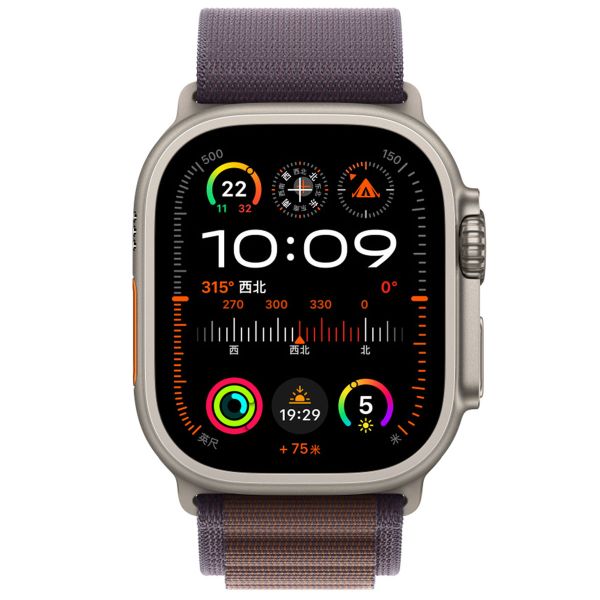 WiWu Alpine nylonband Apple Watch Series 1-10 / SE / Ultra (2) - 42/44/45/46/49 mm - Indigo