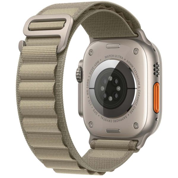 WiWu Alpine nylonband Apple Watch Series 1-10 / SE / Ultra (2) - 42/44/45/46/49 mm - Olive Green